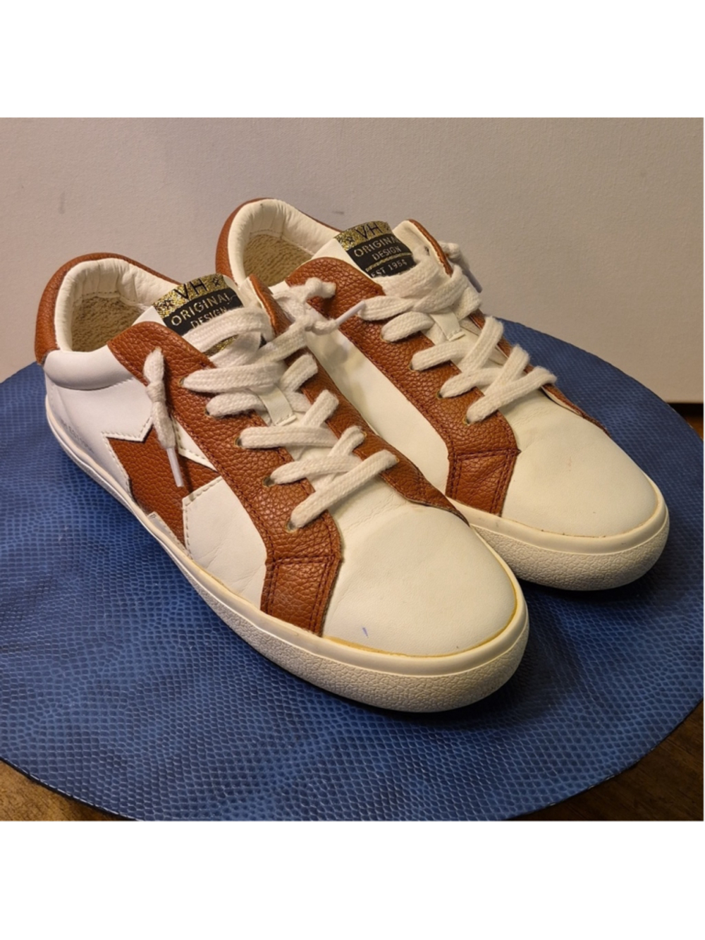 Vintage Havana" Annabella" With Calf Hair Star Sneakers. sz. 8 (#1820)